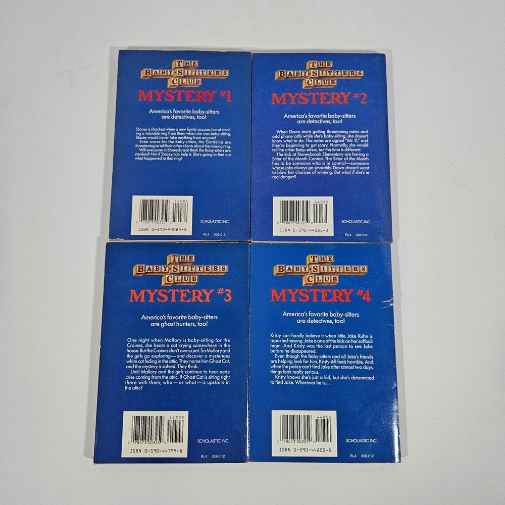 The Baby-Sitters Club Mystery Books 1-4 Lot Ann M Martin Vintage Paperbacks - Picture 3 of 11